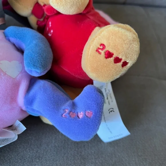 Disney Mini Bean Bag Lovebug Eeyore and Firefly Pooh - Picture 4 of 4